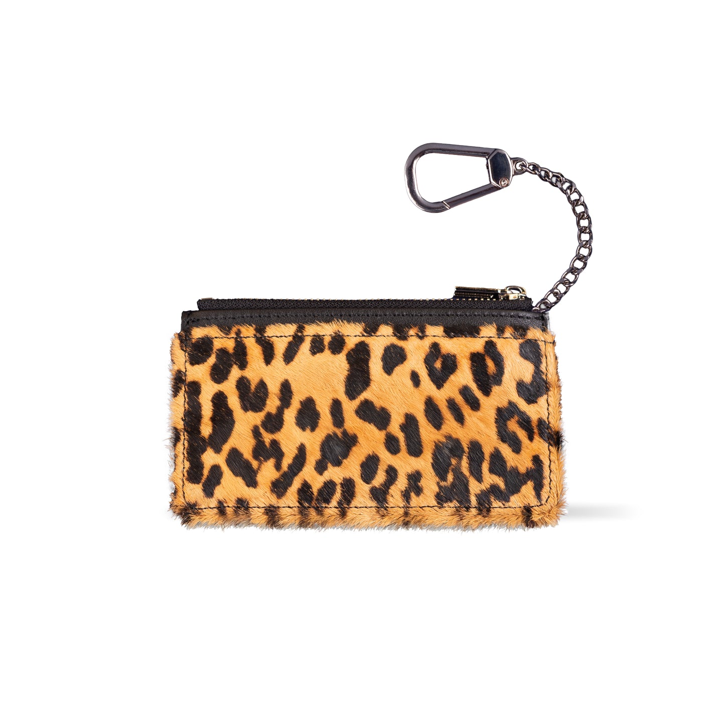 LEOPARD FAUX FUR POUCH